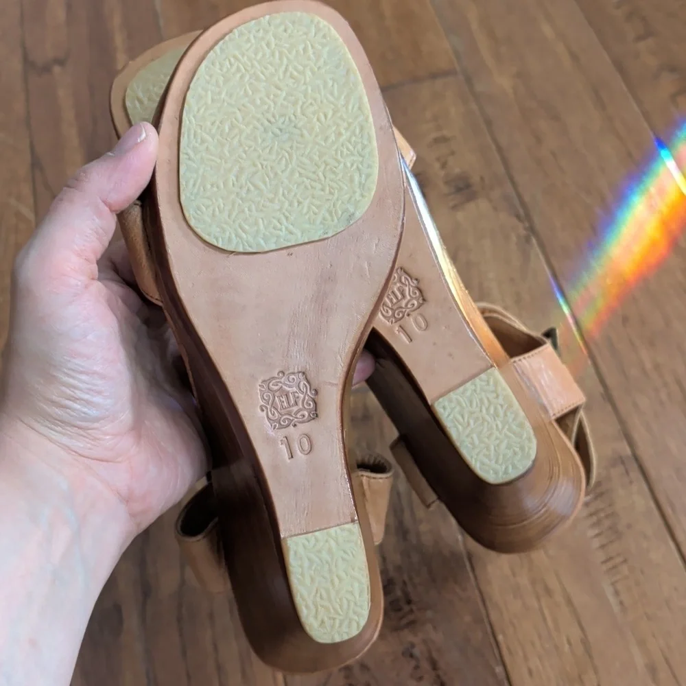 Bali ELF Dreamer Platform Tan Wedge Sandals